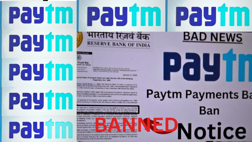 Ban on Paytm by RBI